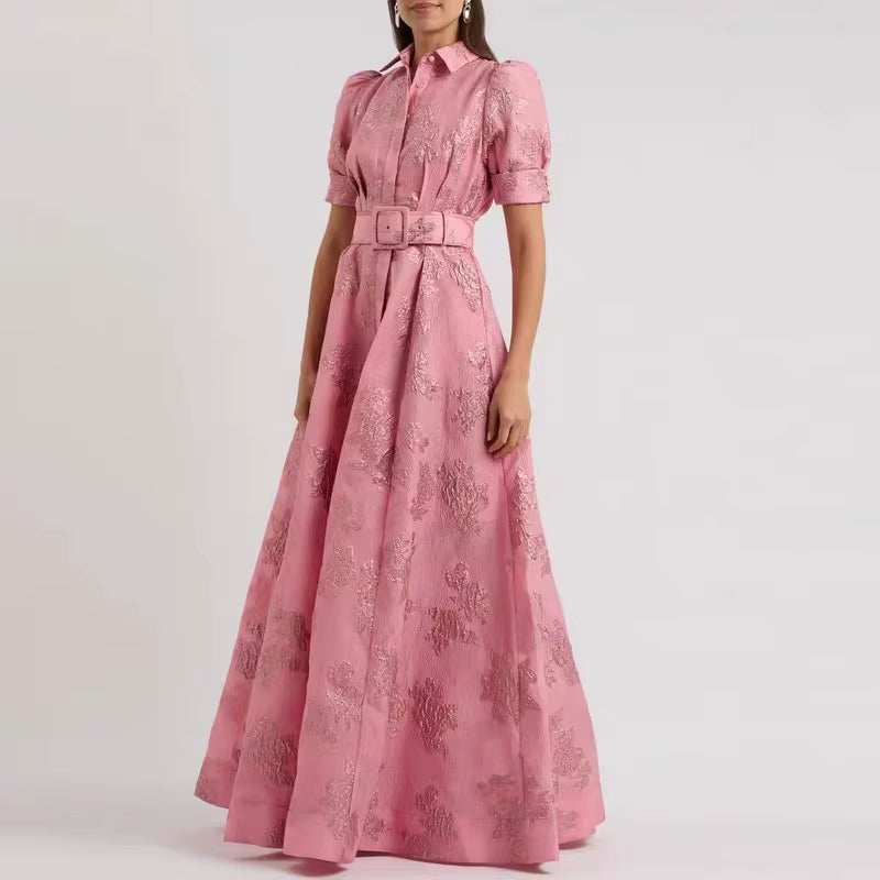 Radiant Elegance: Luxury Slim-Fit Long Dress for Women